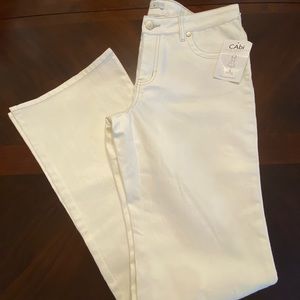 CAbi NWT Women's Wide Leg Jeans in White